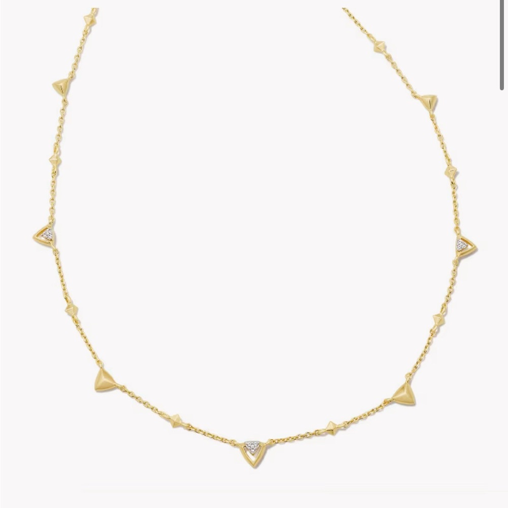 Kendra Scott 18k Gold and Topaz Spencer necklace